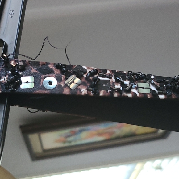 Morgan & Co Animal Print beaded Long gown - Picture 6 of 8